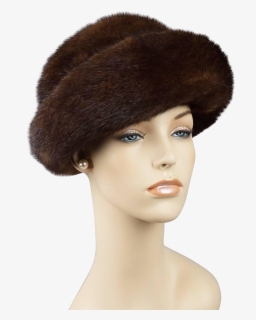 Vintage Russian Mink Hat Cloche Sz 22 1/2 - Lace Wig, HD Png Download, Free Download