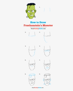 How To Draw Frankenstein"s Monster - Frankenstein Easy Drawing, HD Png Download, Free Download