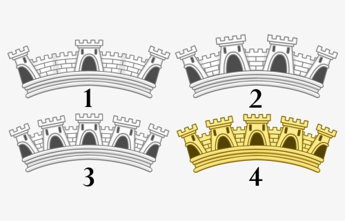 Heraldic Mural Crown, HD Png Download, Free Download