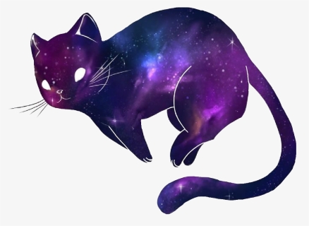 Library Of Purple Cat Picture Download Cute Png Files - Kawaii Cat Transparent Background, Png Download, Free Download