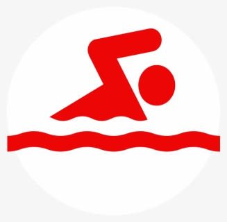 Swimming Icon Red Png , Png Download - Swimming Clip Art, Transparent Png, Free Download