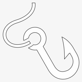White Fishing Hook Icon, HD Png Download, Free Download