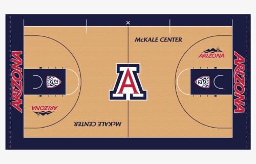 Arizonawildcats - Arizona Basketball Court Design, HD Png Download, Free Download