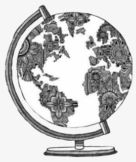 World Sketch Png , Png Download - Globe Drawing Transparent Background, Png Download, Free Download