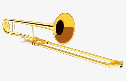 Instruments Clipart Trombone, Instruments Trombone - Trombone Clipart, HD Png Download, Free Download