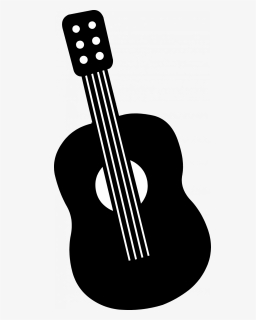 Guitar Clipart Silhouette - Small Guitar Clip Art, HD Png Download, Free Download