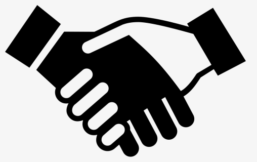 Hands Salutation Of Two Businessmen Comments - Shaking Hands Icon Png, Transparent Png, Free Download