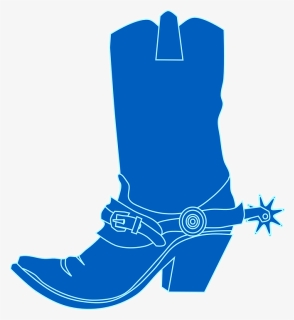 Cowboy Boots Blue Boot Footwe - Blue Cowboy Boot Clipart, HD Png Download, Free Download
