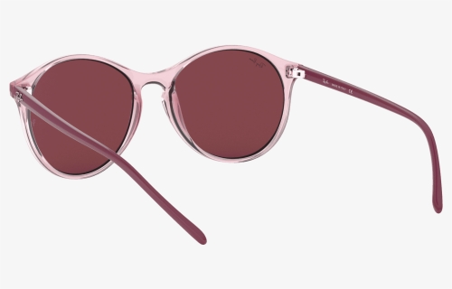 Keyhole Bridge Round Sunglasses In Transparent Pink - Sunglasses, HD Png Download, Free Download