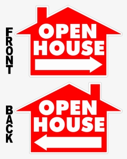 Open House House Shaped Yard Sign - House Vector, HD Png Download, Free Download