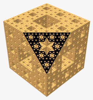 Menger Sponge Diagonal Section 09 - Triangle, HD Png Download, Free Download
