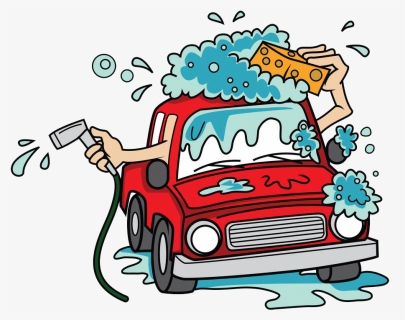 Car Wash Sponge Clipart Png Library Car Wash Cartoon - Cartoon Car Wash Png, Transparent Png, Free Download