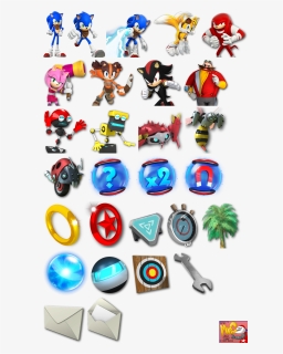 Click For Full Sized Image Notification Icons - Sonic Dash 2 Sonic Boom Sprites, HD Png Download, Free Download