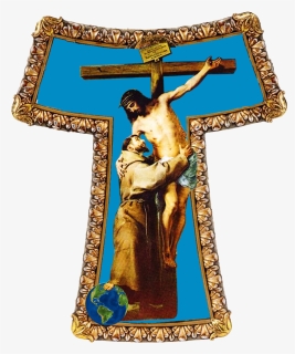 St Francis Of Assisi And Crucified Christ, HD Png Download, Free Download