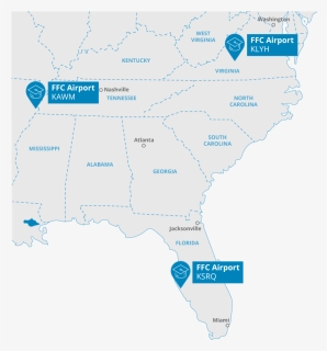 Florida Flight Center Map - Atlas, HD Png Download, Free Download