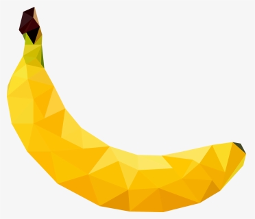 Mango Clipart Banana - Low Poly Art Banana, HD Png Download, Free Download