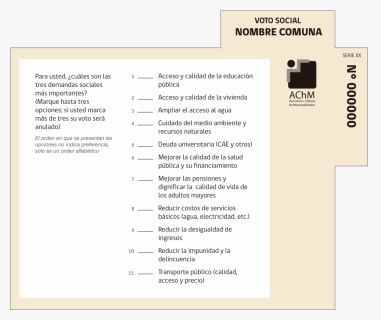 Voto De La Consulta Ciudadana, HD Png Download, Free Download
