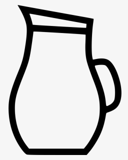 Jug Of Water Comments - Jug Black And White, HD Png Download, Free Download