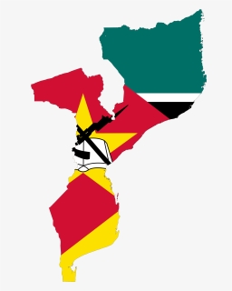 Mozambique Flag Map Large Map - Mozambique Flag And Map, HD Png Download, Free Download
