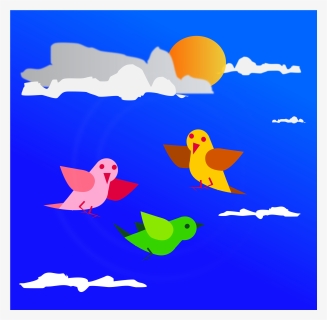 Birds Remix Fly Clip Arts - Illustration, HD Png Download, Free Download