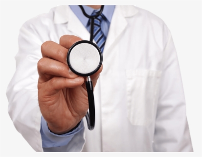 Doctor Holding Stethoscope - Doctor With Stethoscope Png, Transparent Png, Free Download