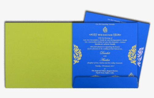 Sikh Wedding Cards - Paper, HD Png Download, Free Download