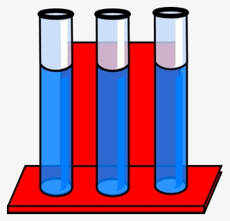 Tubes In Red Stand - 3 Test Tubes With Water, HD Png Download, Free Download