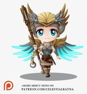 Chibi Mercy - Overwatch Cute Mercy Valkyrie, HD Png Download, Free Download