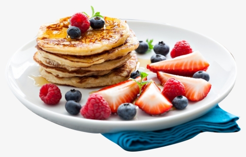 Jpg Transparent Download Old Fashioned Pancake Brunch - Pancakes With Blueberries And Raspberries, HD Png Download, Free Download