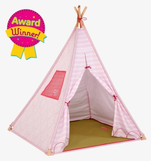 Suite Teepee- Pink Stripes Play Tent For Kids And Dolls - 二手 印 地 安 帳篷, HD Png Download, Free Download