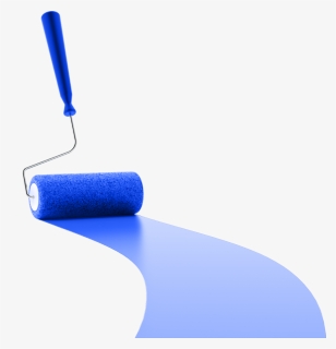 Blue Paint Roller - Cylinder, HD Png Download, Free Download
