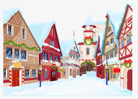 Christmas Town Clipart Picture Transparent Stock Https - Christmas Town Clipart, HD Png Download, Free Download