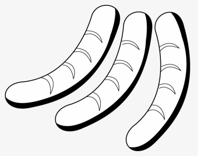 Collection Of Black - Sausages Clipart Black And White, HD Png Download, Free Download