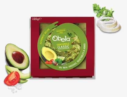 Obela Classic Guacamole 220g , Png Download - Kiwifruit, Transparent Png, Free Download