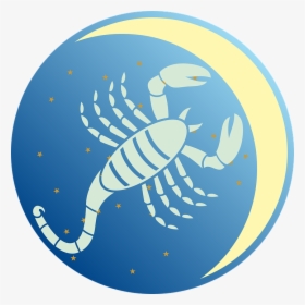 Scorpio, Zodiac Sign, Zodiac, Moon, Star, Symbol - Scorpios, HD Png Download, Free Download