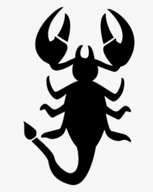 Scorpio Vertical Animal Shape Of Zodiac Symbol - Scorpio Symbol Svg, HD Png Download, Free Download