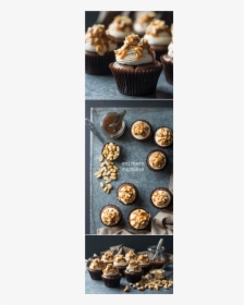 Snickers Cupcakes- Best Ever Chocolate Cupcake, Topped - Pumpkin Seed, HD Png Download, Free Download