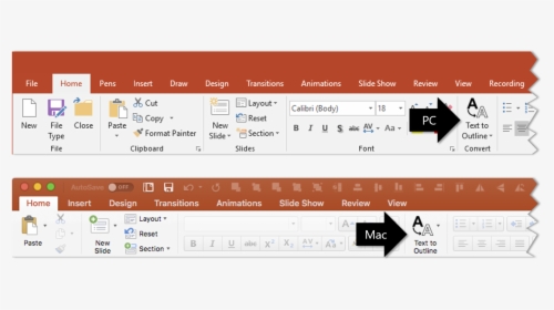Convert Text To Object In Powerpoint, HD Png Download, Free Download