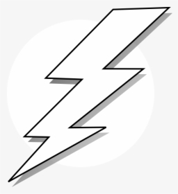 Black And White Lightning Bolt, HD Png Download, Free Download