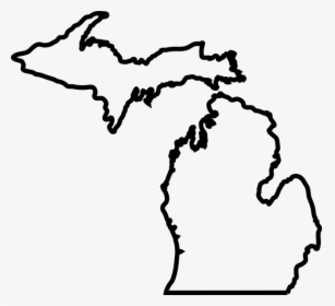 Best Photos Of Lower Michigan Silhouette - Michigan Outline, HD Png Download, Free Download