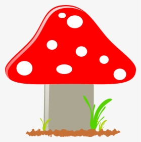 Dots Fly Agaric, Mushroom, Toxic, Poisonous, Red, Dots - Fly Mushroom Clipart, HD Png Download, Free Download
