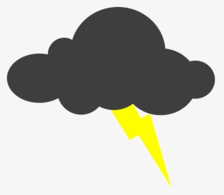 Lightning, Clouds, Thunderstorm, Bolt, Storm, Strike - Lightning Cloud Cartoon Png, Transparent Png, Free Download