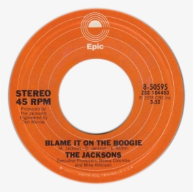 Blame It On The Boogie By The Jacksons A-side Us Vinyl - Jackson 5 Shake Your Body Down, HD Png Download, Free Download