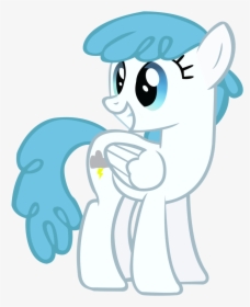 Lb Mlp - My Little Pony With Cloud And Lightning Bolt, HD Png Download, Free Download