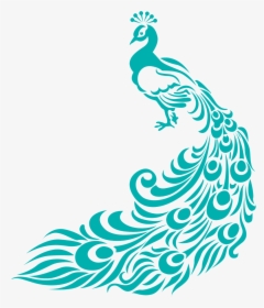 Home Decor Large-size Simple Peacock Designs Clipart - Peacock Fabric Painting Design, HD Png Download, Free Download