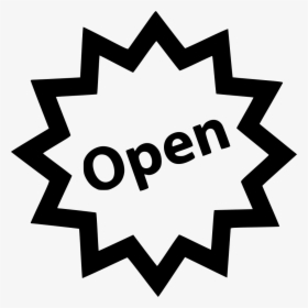 Now Open Attention - Now Open Icon Png, Transparent Png, Free Download