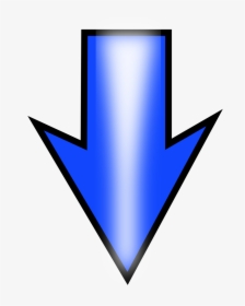 Clipart Blue Down Arrow, HD Png Download, Free Download
