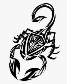 Tribal Scorpio Tattoo Stencil - Скорпион Эскиз Пнг, HD Png Download, Free Download