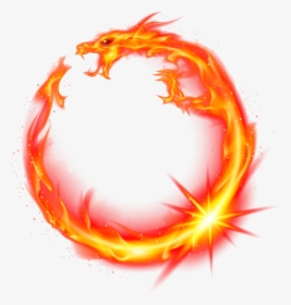 Red Fire Png - Transparent Background Fire Circle Png, Png Download, Free Download