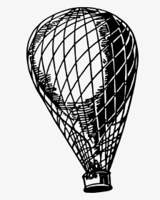 Transportation Hot Air Balloon Drawing Airship - Old Hot Air Balloon, HD Png Download, Free Download